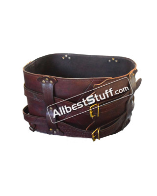 Medieval Luthor Leather Double Belt
